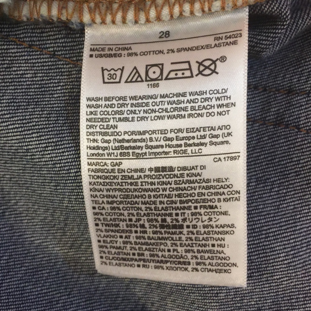 GAP 1969 Semi-Distressed Jean Skirt - Picture 5 of 7